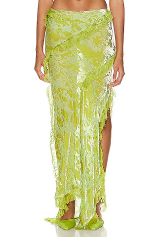 Velvet Draped Skirt | FWRD 