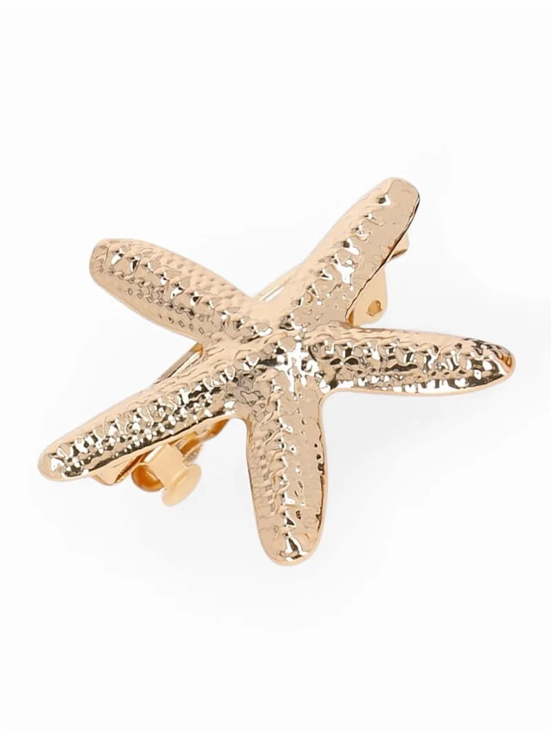 Time and Tru Women's Starfish Barrette and Hair Cuff Set, 2-Piece | Walmart (US)