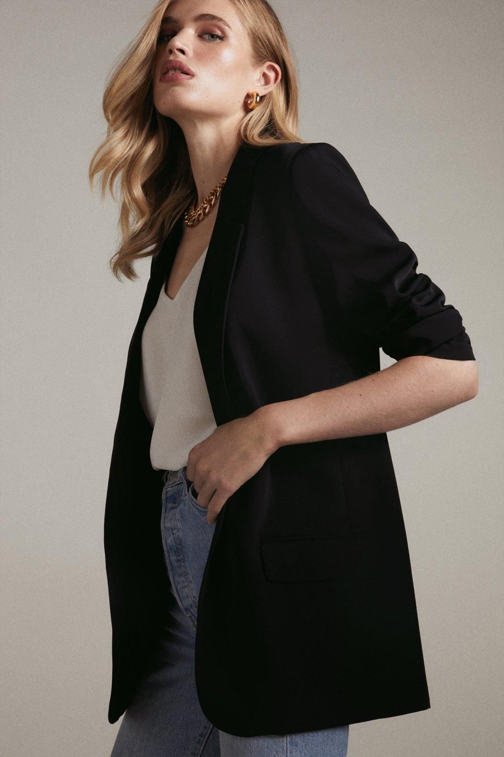 Soft Tailored Relaxed Blazer | Karen Millen UK & IE