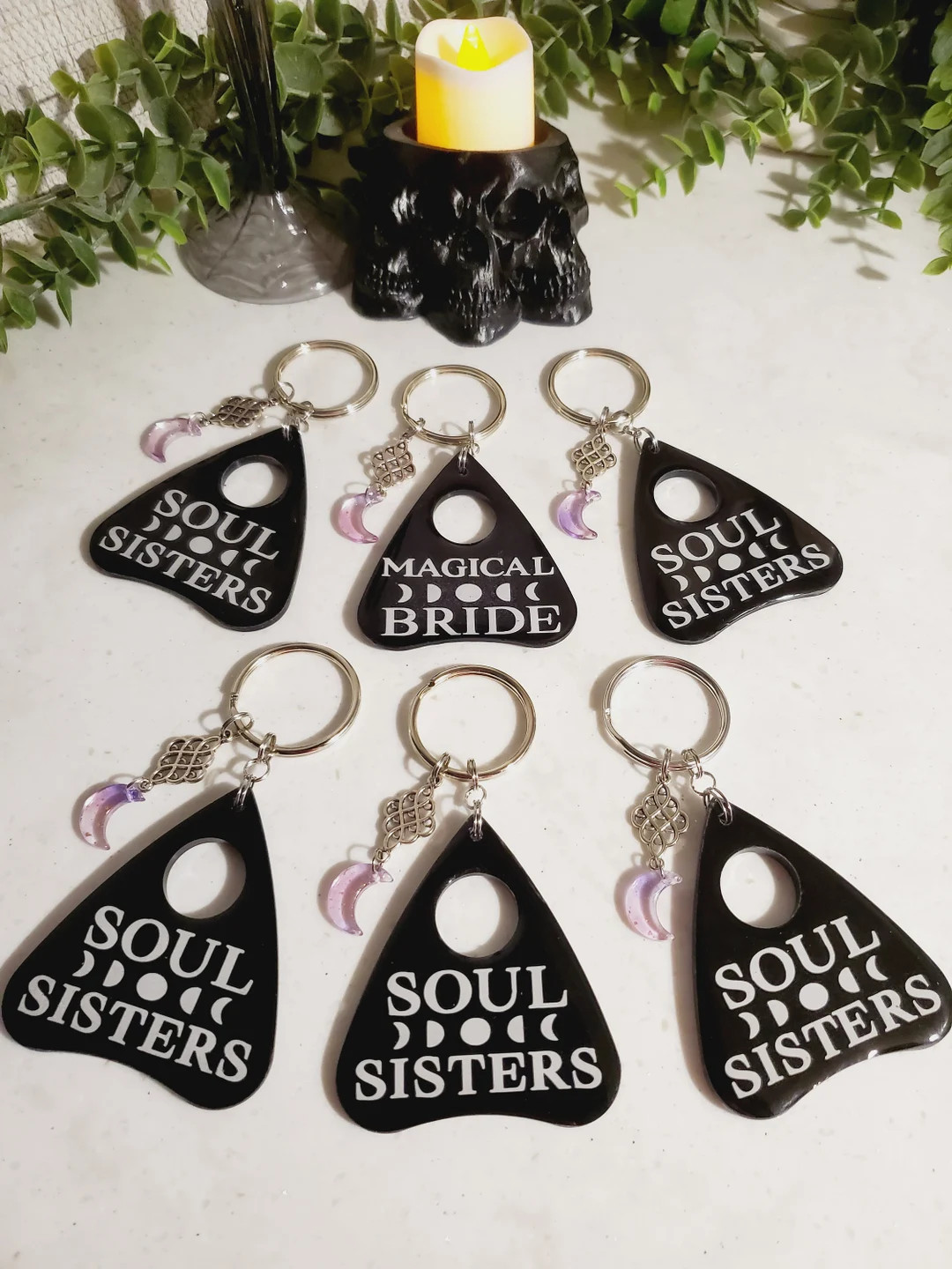Goth Bridesmaid Witchy Keychain Magical Bride/soul Sister - Etsy | Etsy (US)