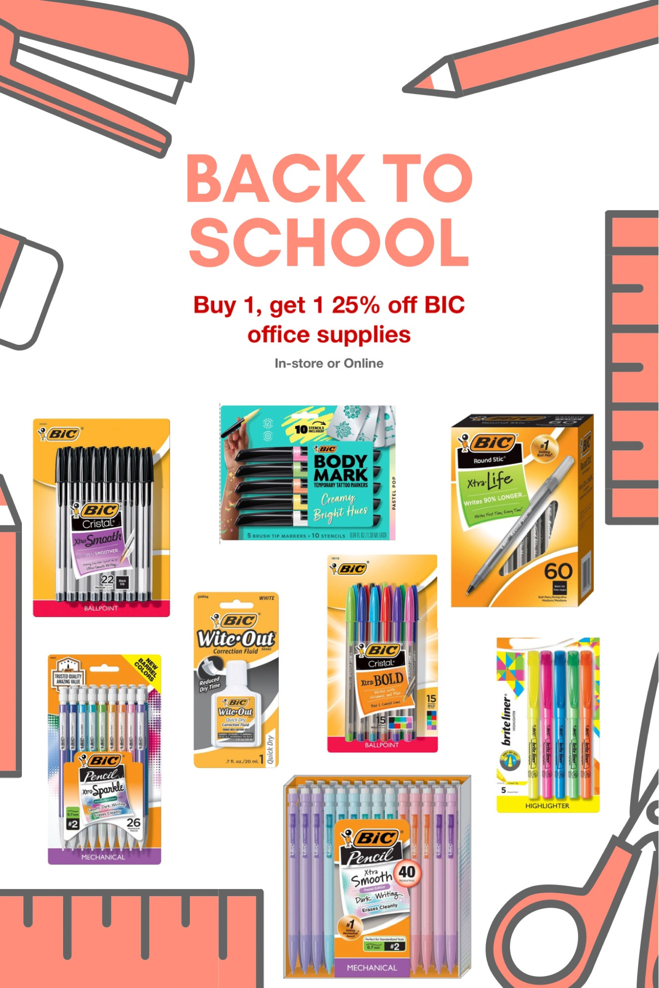 Bic Xtra Bold Ballpoint Pens, 15ct - Multicolor : Target