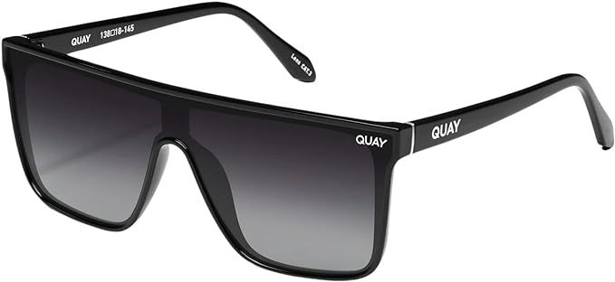 Quay Women's Nightfall Flat Top Shield Sunglasses | Amazon (US)