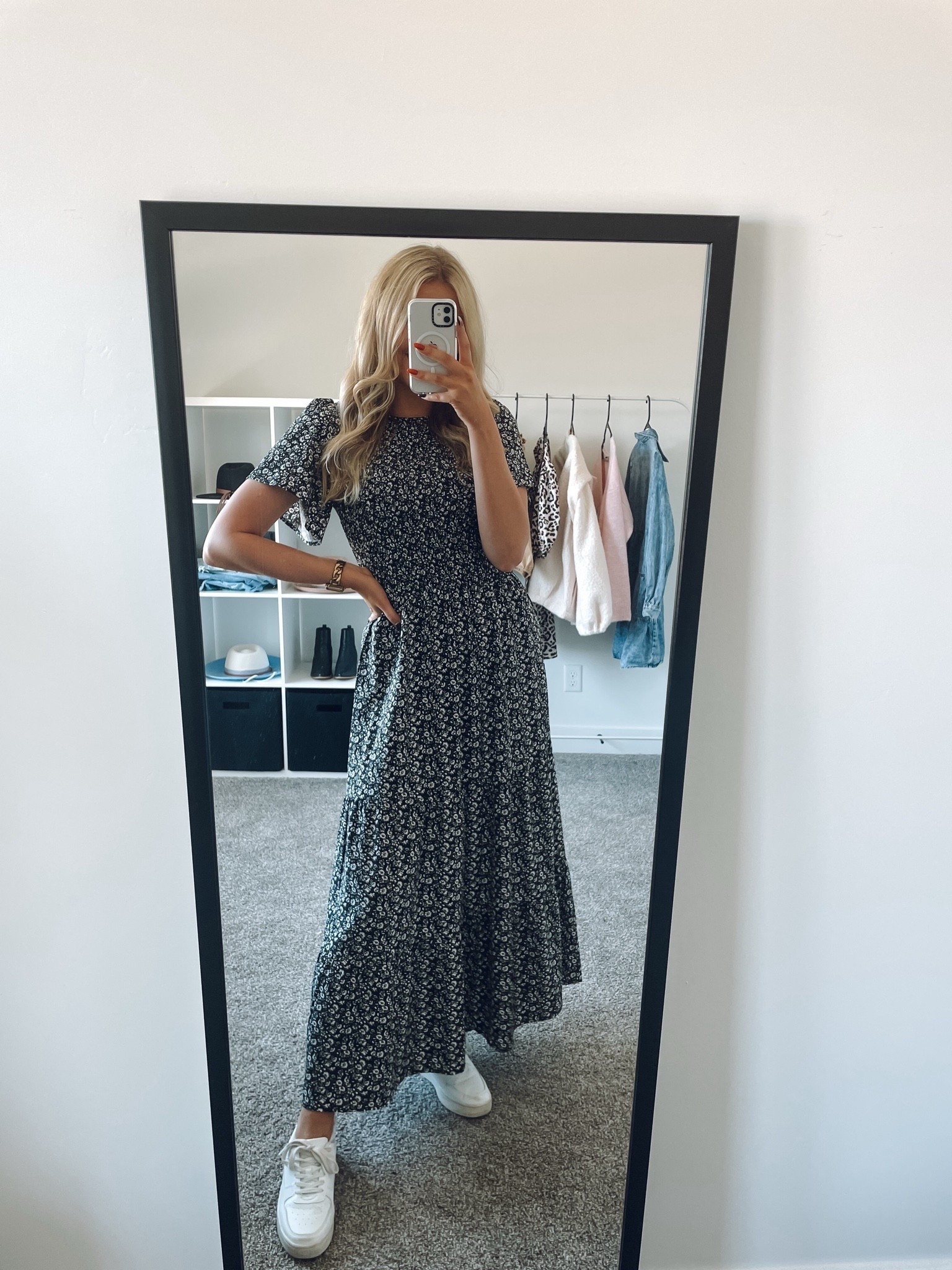 teacher outfit on deal! I own this dress in multiple colors it’s so good! I wear these sneakers all the time they’re the best dupe and an insane price!!! 

Dress: wearing M
Sneakers: prefer true size in wide fit otherwise size up half in regular fit 

| fall outfits | work outfits | dresses | sneakers | amazon fashion | walmart fashion 

#LTKFindsUnder100 #LTKWorkwear #LTKSeasonal