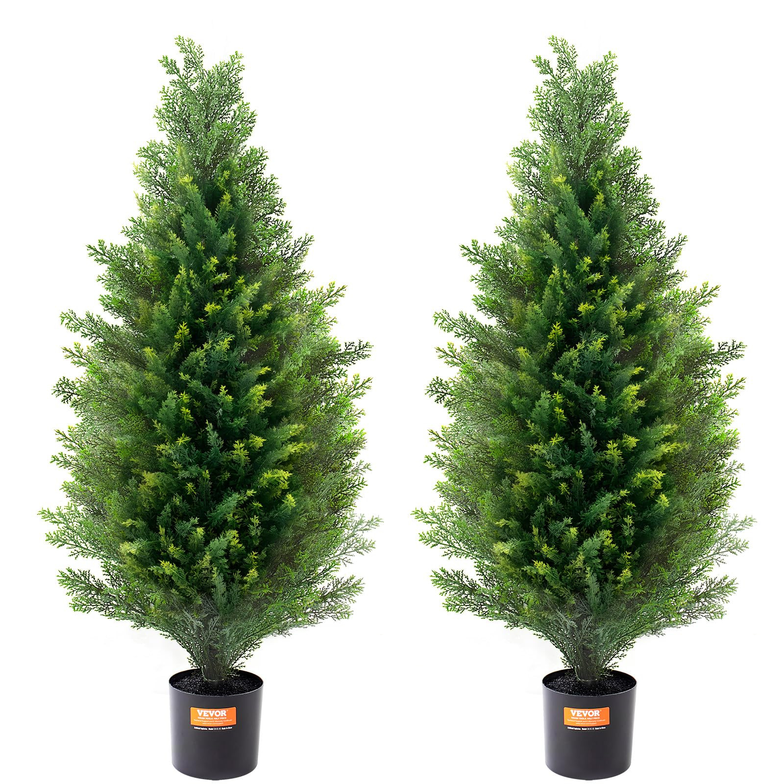 VEVOR Artificial Cedar Topiary Tree, 36 inch Tall (2 Pieces), with Extra Leaves & Pot Faux Evergr... | Amazon (US)