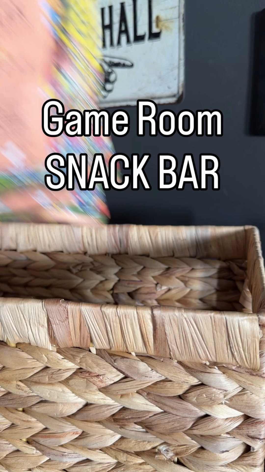 This is probably one of my favorite spots in the house. We put together this snack bar in the speakeasy-style game room for everyone to enjoy. Full of all our favorite goodies, vintage candy jars, a snack organizer, and a vintage lamp. #asmr 

 #LTKfoodie #LTKHome