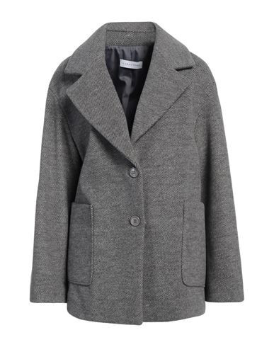 Caractère Woman Coat Grey Size 6 Polyester | YOOX (US)