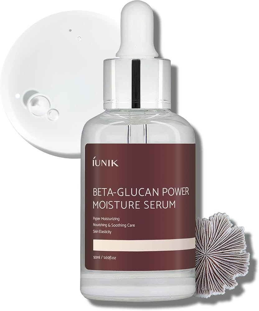 IUNIK Beta-Glucan Power Deep Moisture Vegan Serum 400,000 ppm Intense Hydration Mushroom Yeast Ex... | Amazon (US)