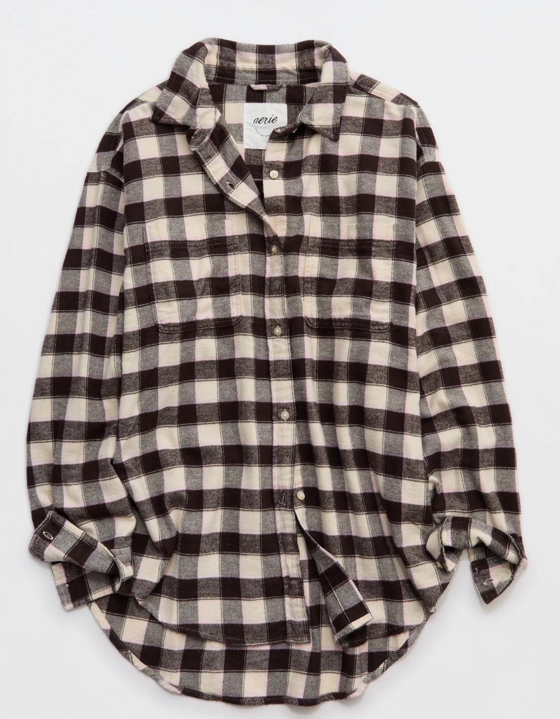 Aerie Anytime Fave Flannel Button Down Shirt | Aerie
