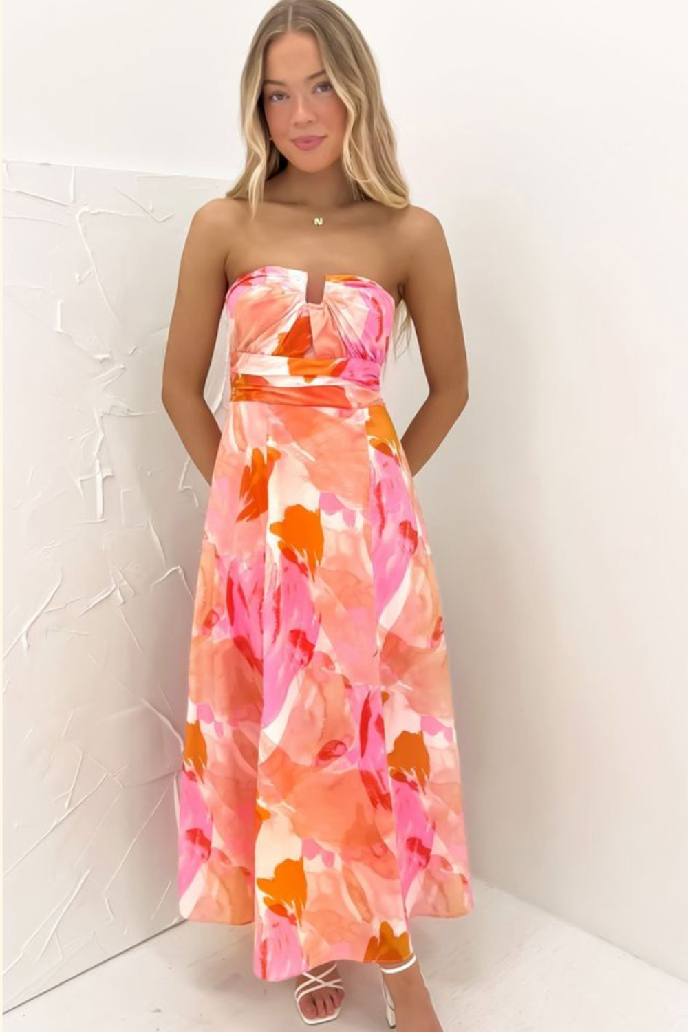 Enya Maxi Dress Pink Watercolour - Perfect Wedding Guest Dress! 

 #LTKSummerEdit #LTKSeasonal #LTKStyleTip