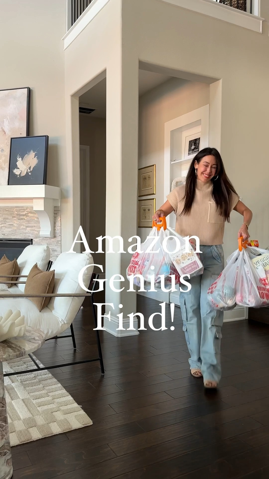 Genius Amazon Home find!!!  This 2-pack Grocery Bag Carrier is a total game changer! I loaded almost all my groceries in one go—no more endless trips to the car. Highly recommend!#LTKWatchNow

#LTKHome