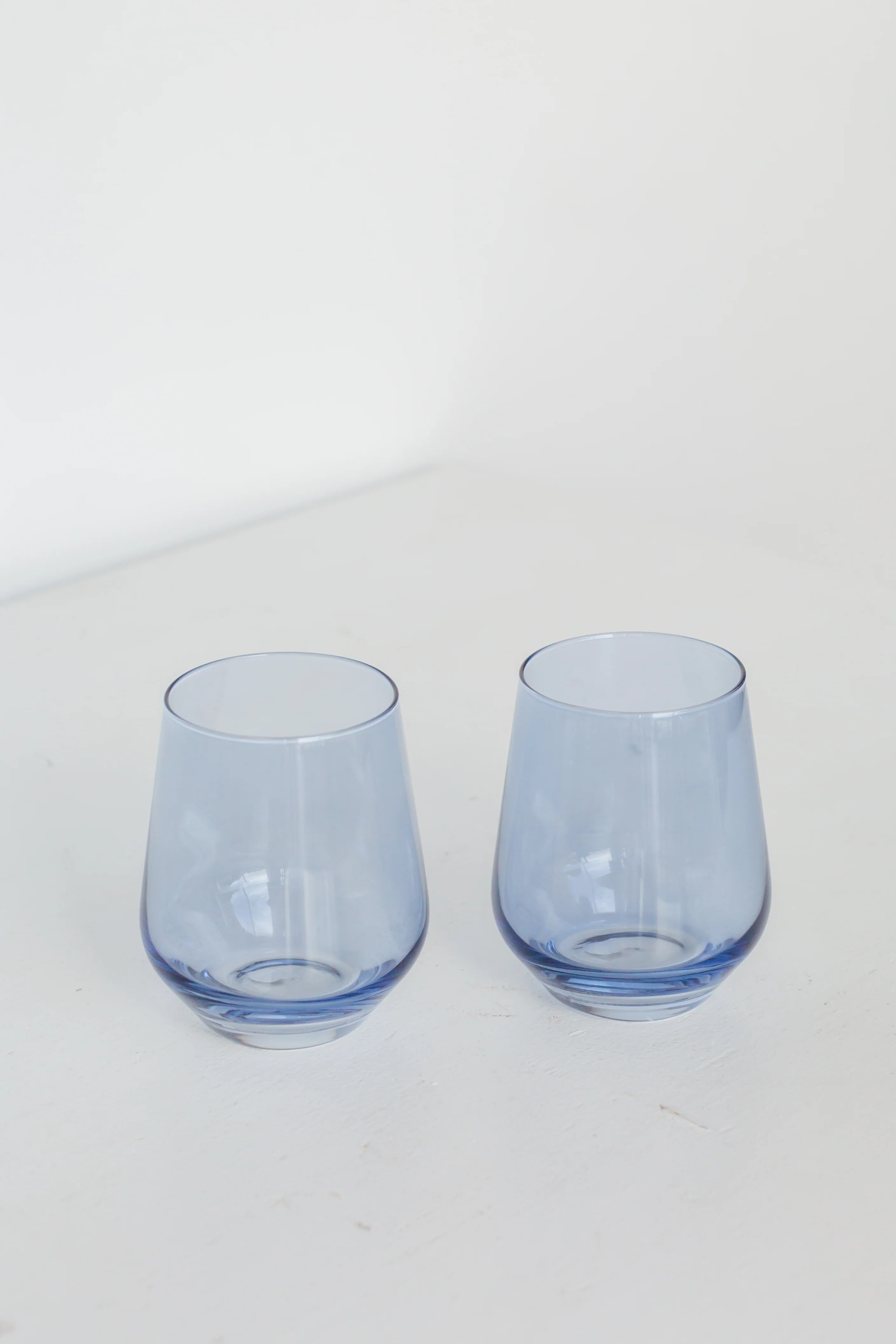 Estelle Colored Wine Stemless - Set of 6 {Cobalt Blue} | Estelle Colored Glass
