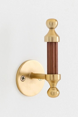 Farro Wood Hook | Anthropologie (US)