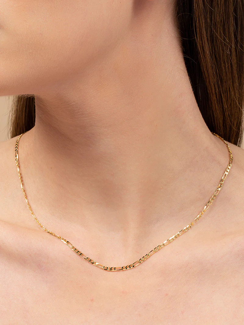 Yacht Classic Figaro Chain Necklace in Gold | Uncommon James | Uncommon James