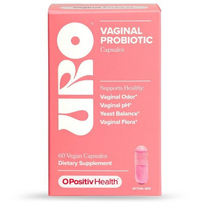 O Positiv URO Vaginal Probiotic for Women with Vaginal Health, Vaginal Odor, pH & Yeast Balance Support - 60ct | Target