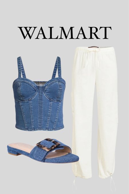 Walmart outfit idea. Linen cargo pants 

#LTKstyletip #LTKfindsunder100 #LTKfindsunder50