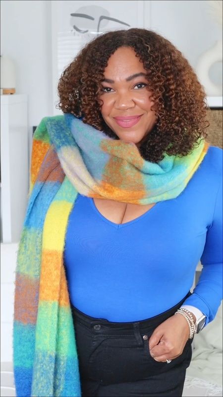 I am convinced that a colorful 🌈 scarf 🧣 will boost your mood!! I have this scarf in all four patterns 🤩. #dopaminedressing 💥

#LTKFind #LTKstyletip #LTKcurves