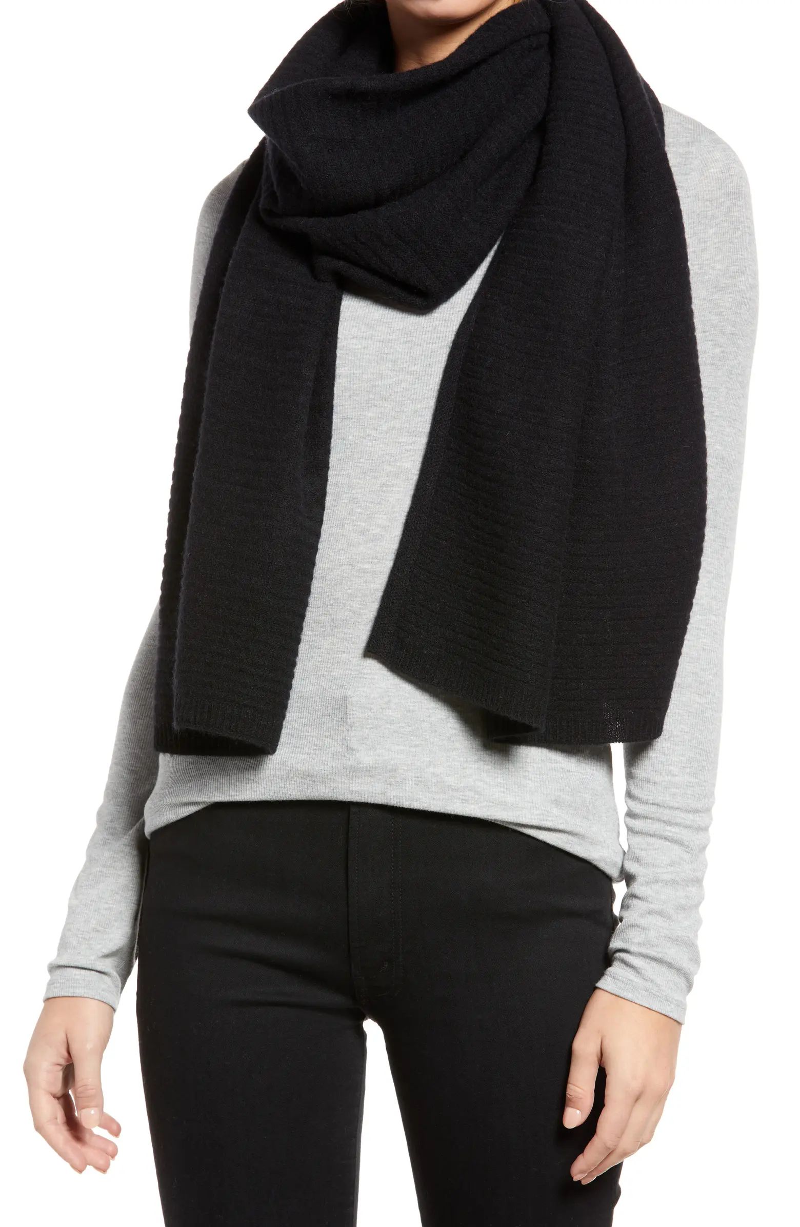 Cashmere Rib Scarf | Nordstrom