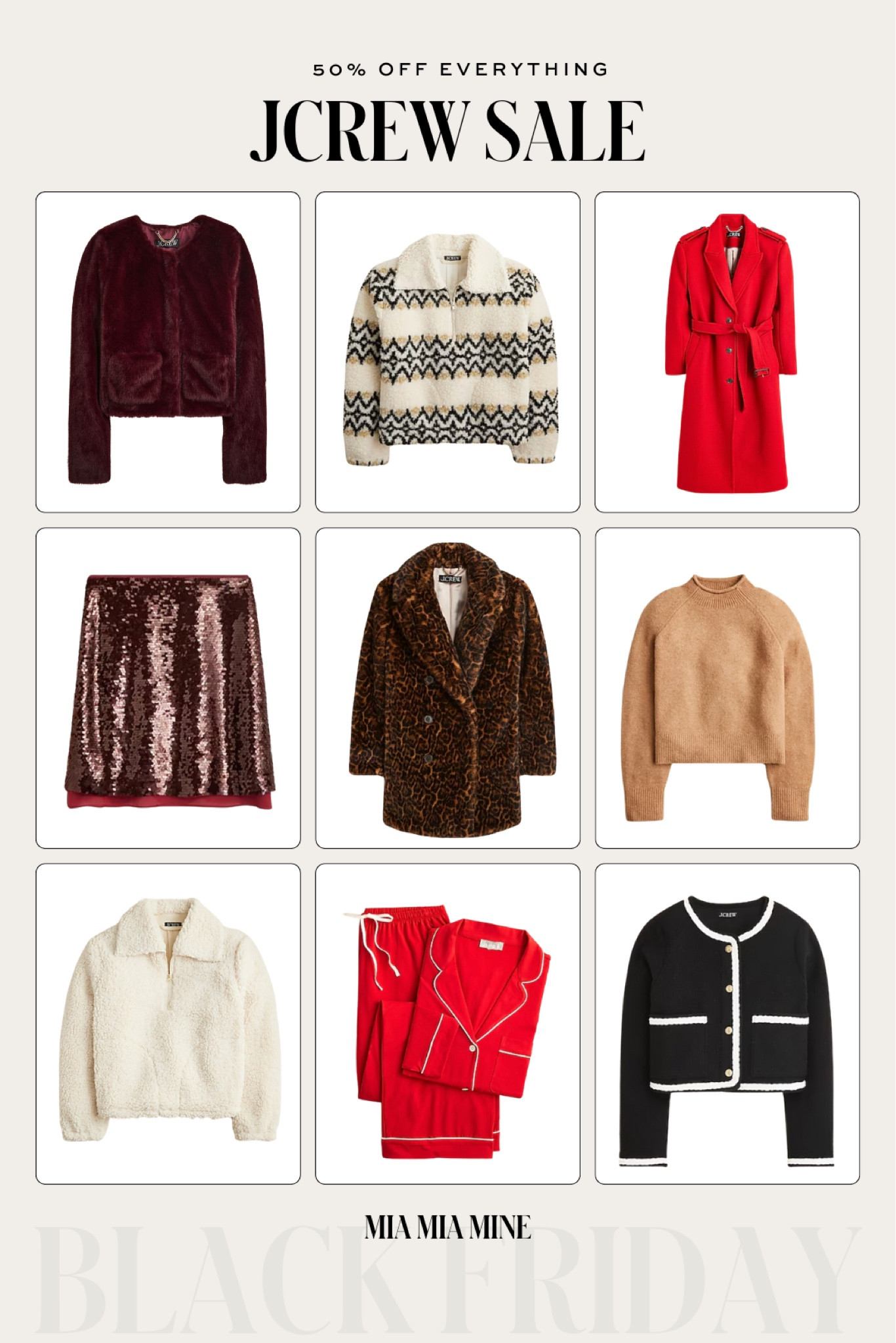 Jcrew Black Friday sale - save 50% off site wide
Save on holiday gifts, holiday party outfits, winter staples and more 

#LTKSaleAlert #LTKFindsUnder100 #LTKCyberWeek