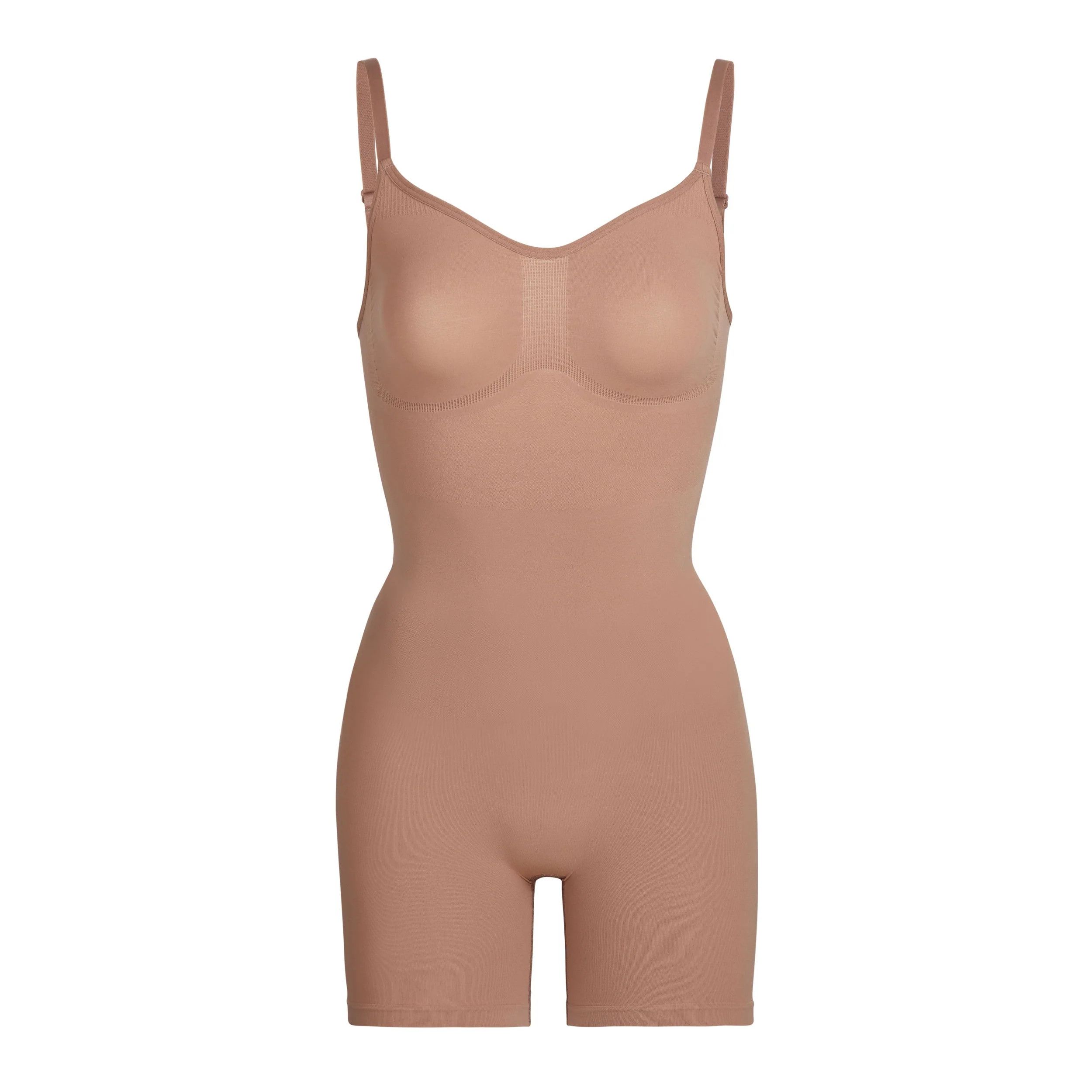 SCULPTING BODYSUIT MID THIGH W. OPEN GUSSET | SKIMS (US)