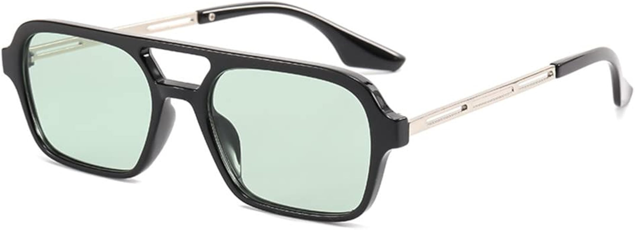 BAWUYI Retro 70s Square Aviator Sunglasses for Women Men Trendy Vintage Flat Narrow Tinted Glasse... | Amazon (US)