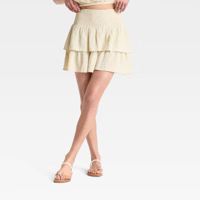 Women's Ruffle Mini A-Line Skirt - Universal Thread™ | Target