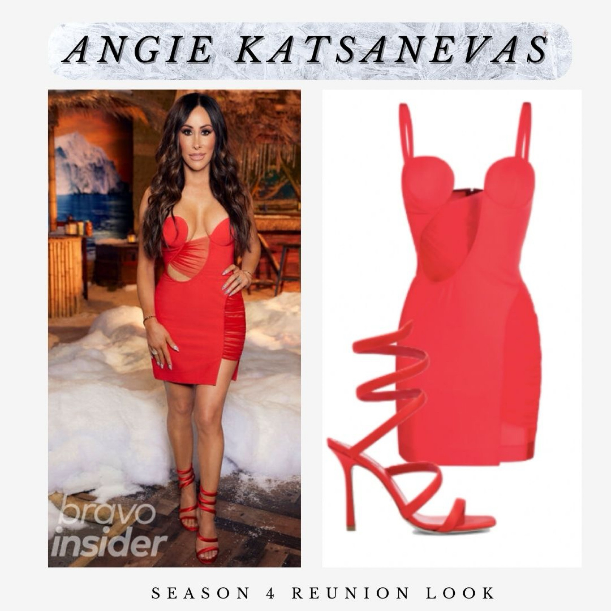 Angie Katsanevas’ Real Housewives of Salt Lake City Season 4 Reunion Look // Hair: Julius Michael / Makeup: Priscilla DiStasio / Stylist: Katie Peare / Nails: Jenny Linh

Photo: Clifton Prescod Photo Assist: Jocelyn Prescod

Photo + Info: @BravoTV

