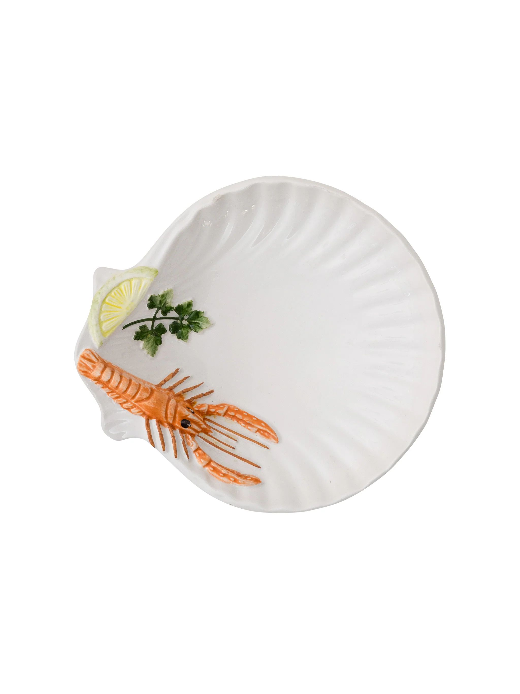 Vintage Scallop Shell Seafood Dish | Weston Table