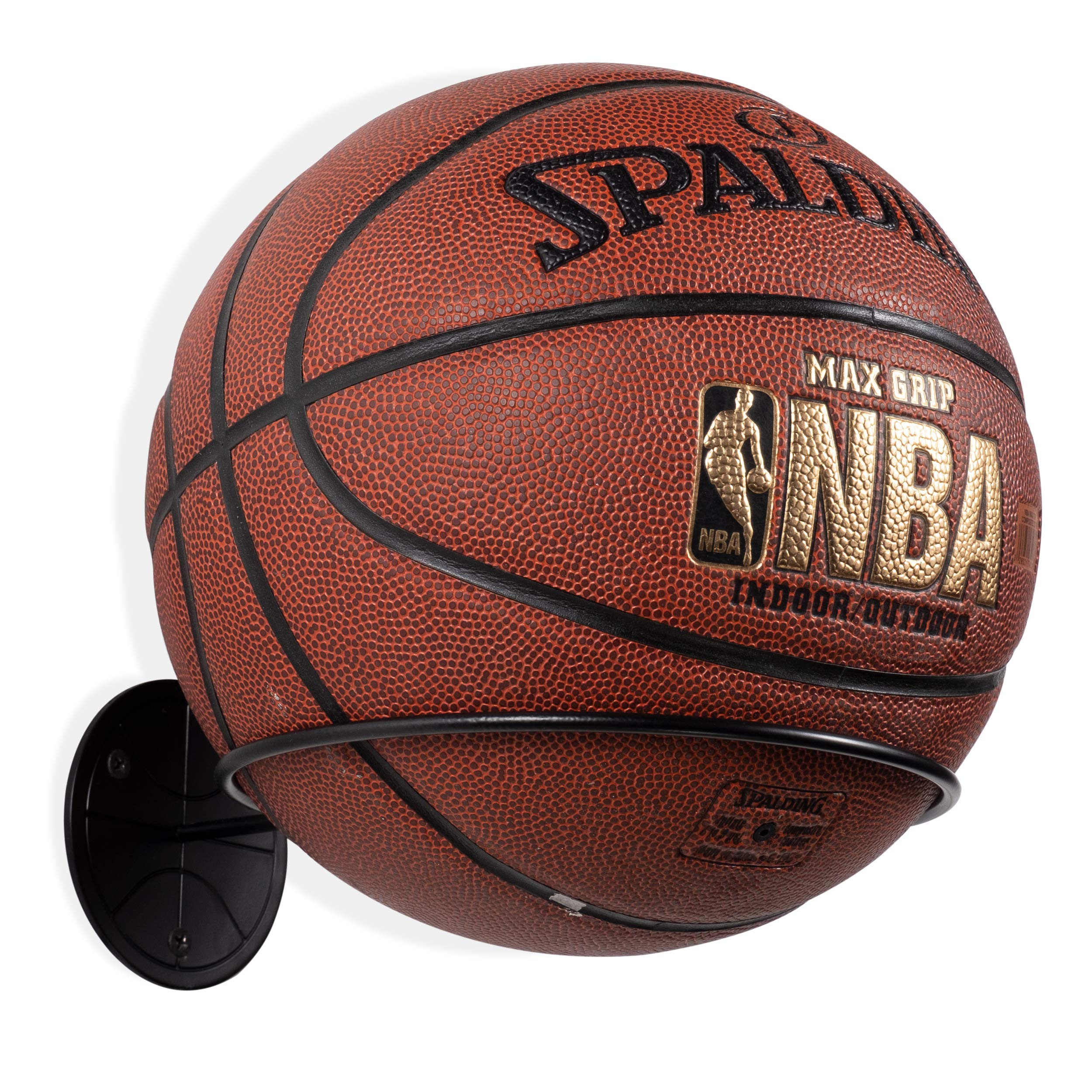 Wallniture Sporta Wall Mounted Ball Storage Sports Ball Holder Rack Display Storage Steel (Black) | Amazon (US)