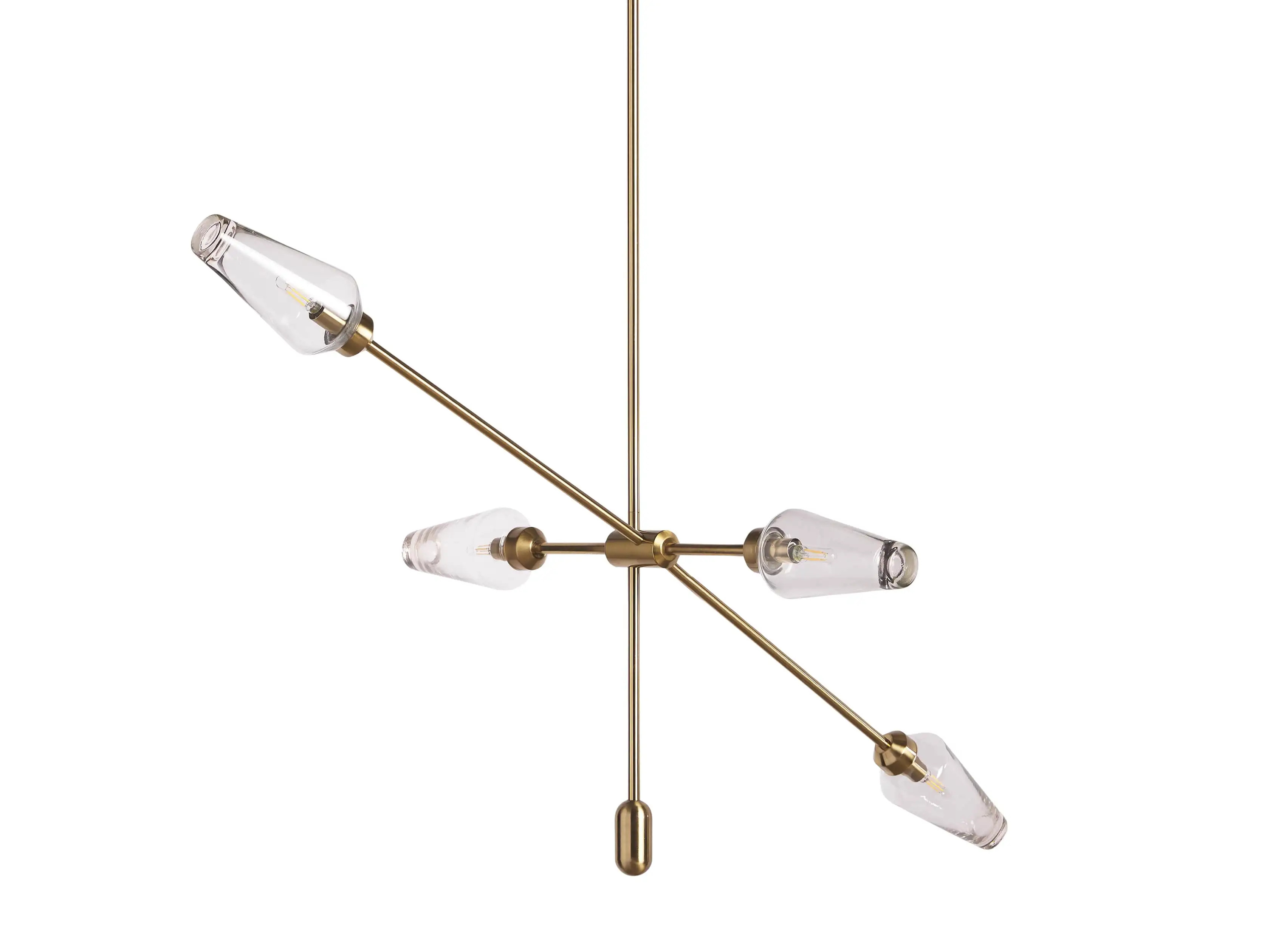 Arrow Brass Chandelier | Arhaus