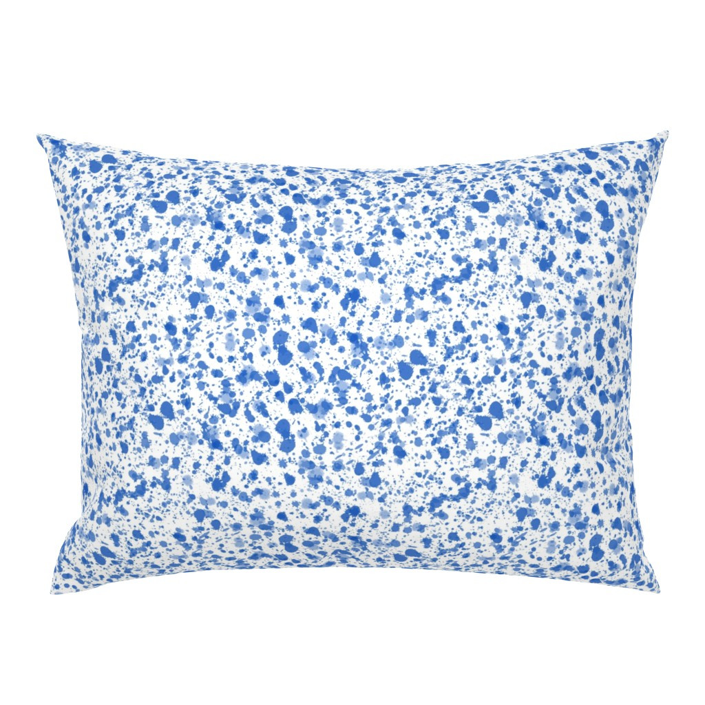 Small scale double splat in cobalt Pillow Sham | Spoonflower | Spoonflower