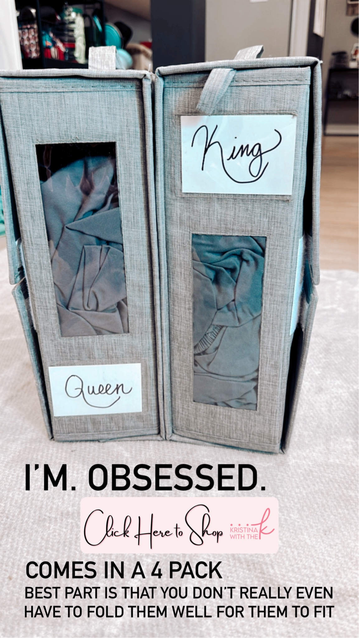 SHEET. ORGANIZERS. You need them! You don’t even have to fold them well and they zip & Velcro in perfectly! 

#LTKfamily #LTKhome