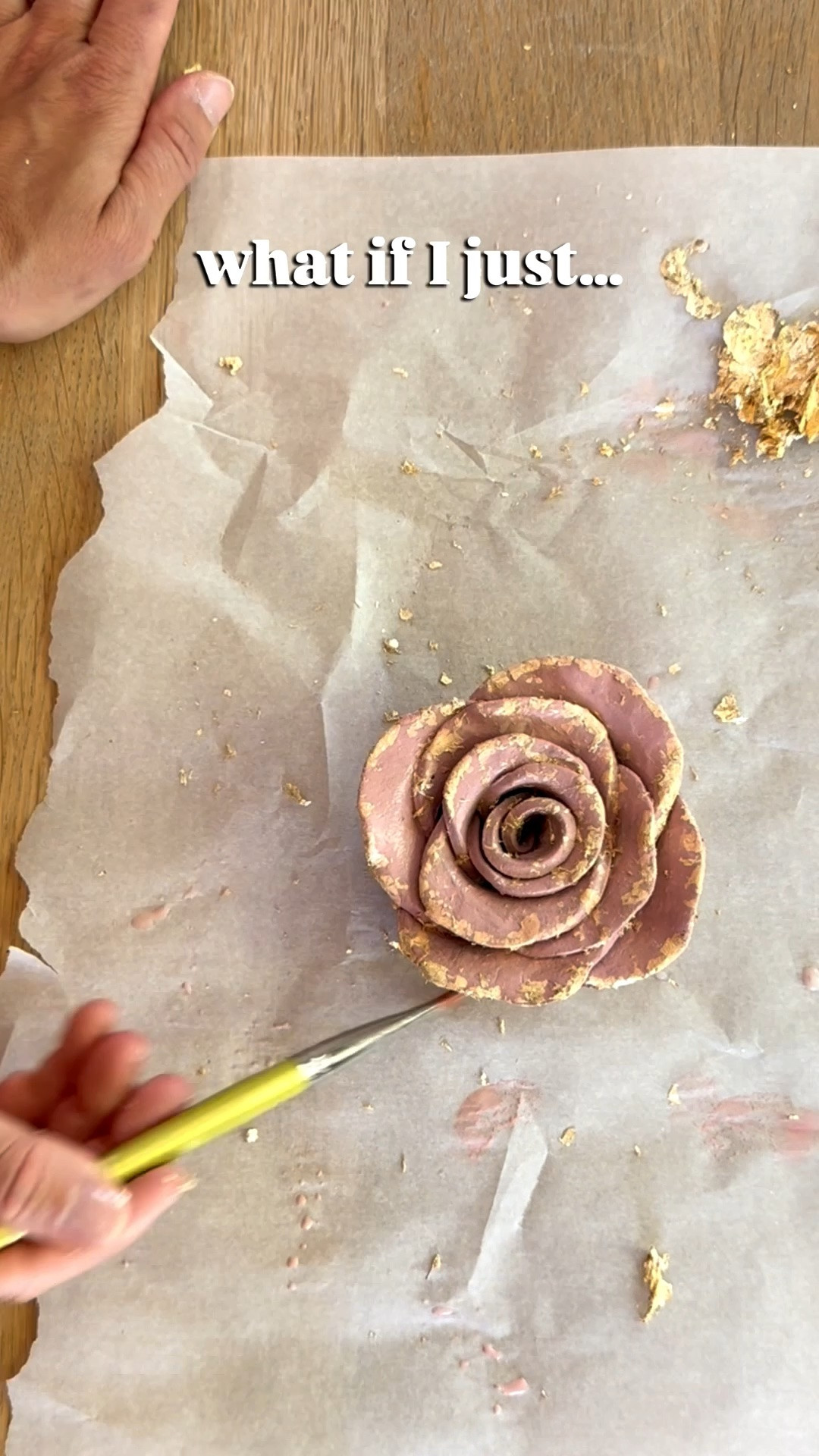 Gold foil clay rose 🌹

#LTKHome #LTKSeasonal #LTKSaleAlert