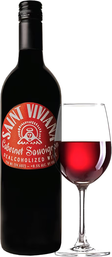 Saint Viviana Non-Alcoholic Cabernet Sauvignon, Non Alcoholic Red Wine, Gluten Free, Low Sugar, Z... | Amazon (US)