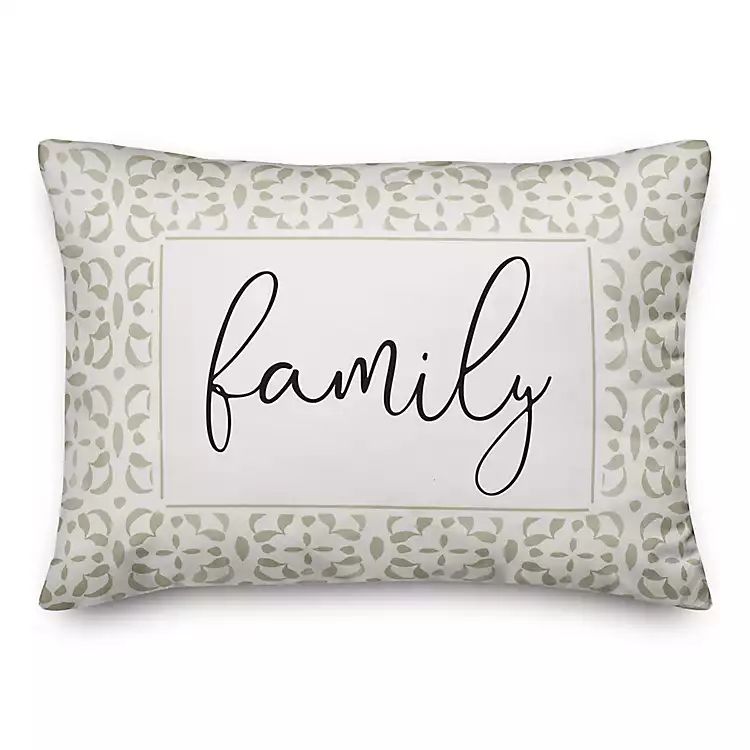 Khaki Geometric Dot Family Outdoor Pillow | Kirkland's Home