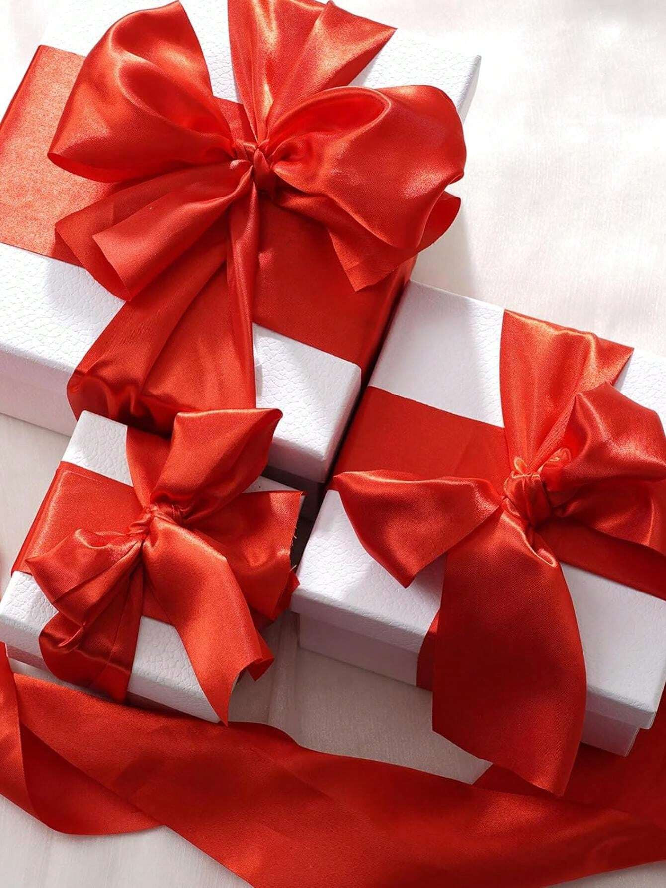 Red Satin Ribbon 4 Inch Wide Thick Ribbon For A Grand Opening Business Ribbon Cuttings Ceremony B... | SHEIN