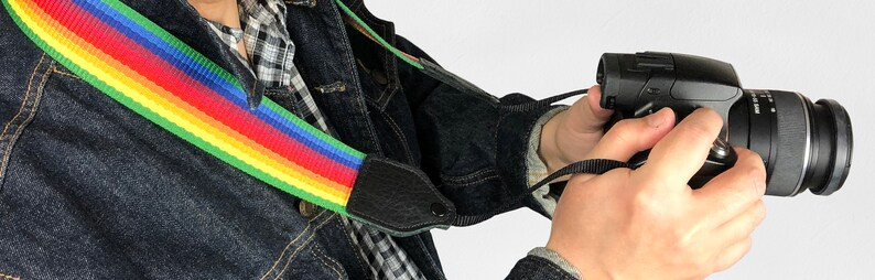 Rainbow Camera Strap Design 2 Wide | Etsy | Etsy (US)