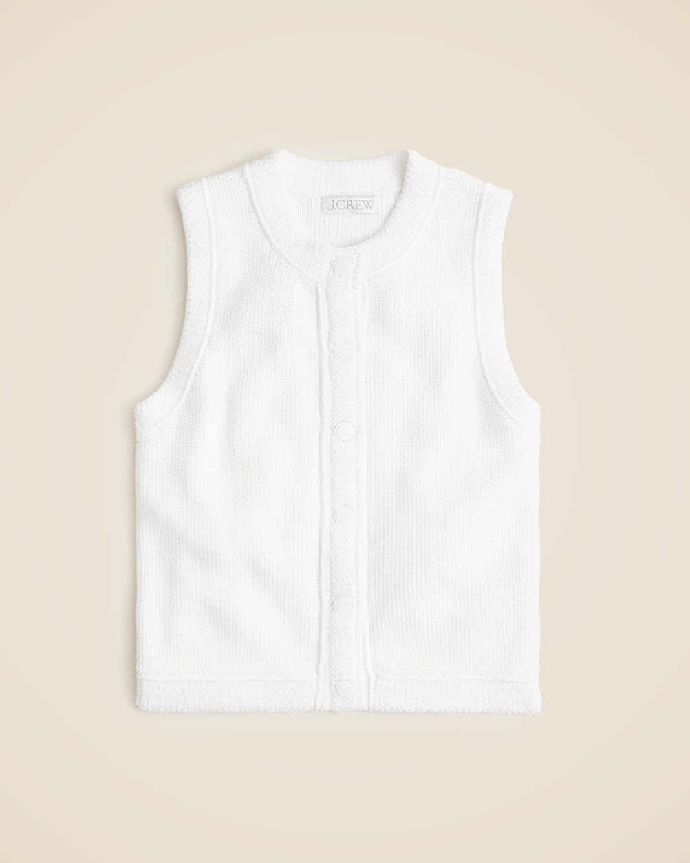 Cropped button-up sweater shell | J. Crew US