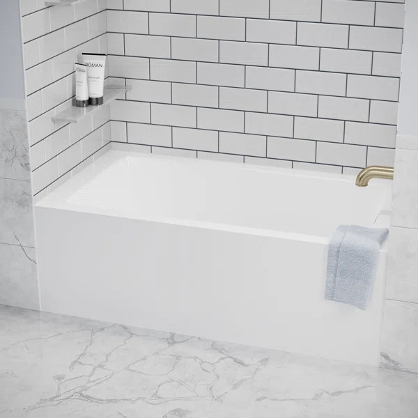 Grayley 60'' x 30'' Alcove Soaking Acrylic Bathtub | Wayfair North America