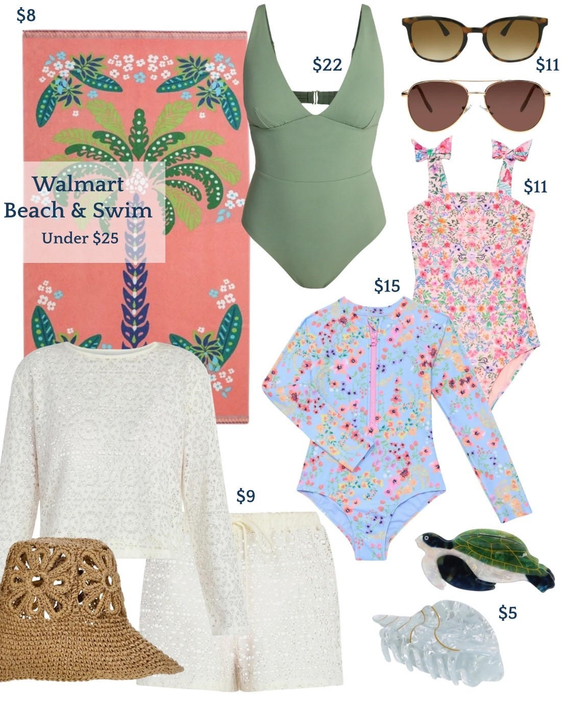 Walmart beach and pool ready pieces for a steal! Standard and plus sizes, kids swim and accessories. 

#LTKSwim #LTKKids #LTKPlusSize