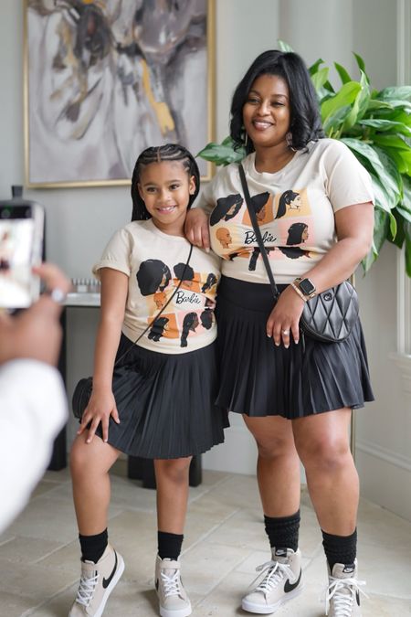 Get into our mommy & me date outfit. Twinning in our Tennis skirts which are perfect for the Spring and these are under $25! 

Our matching sneakers are from Nike kids. If you can fit a 7 in men (or smaller) grab them. I love the neutral color way. 

I’m wearing an XL in top and L in bottom, typically a size 12 and 38G bra for reference. 

#LTKfamily #LTKfindsunder50 #LTKkids
