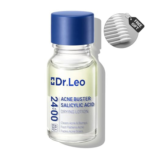 Dr. Leo 1.8% Salicylic Acid Drying Lotion – Face Acne Treatment, Reduces Blemishes and Pimples, Soothes Spots and Acne, Suitable for Sensitive Skin, 0.34 fl oz (10 ml) | Amazon (US)