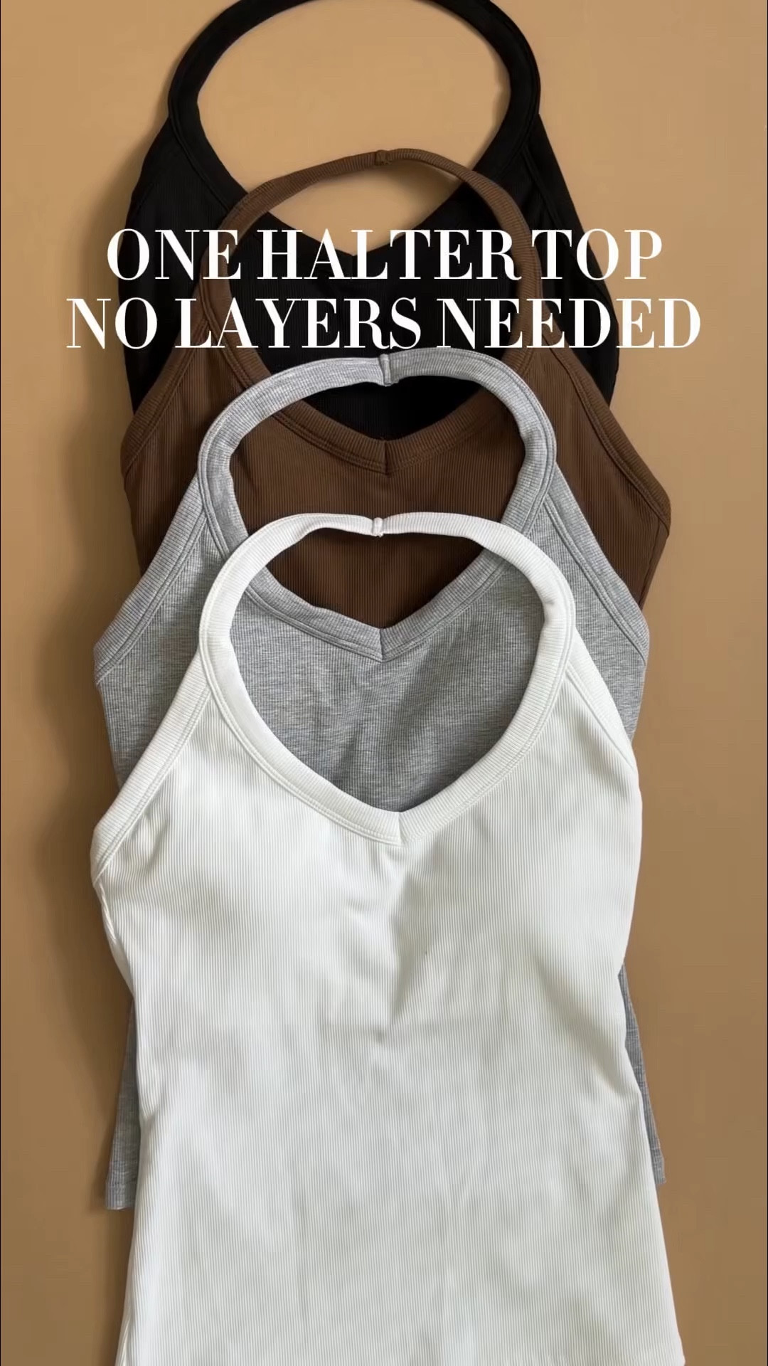 One halter too no layers needed