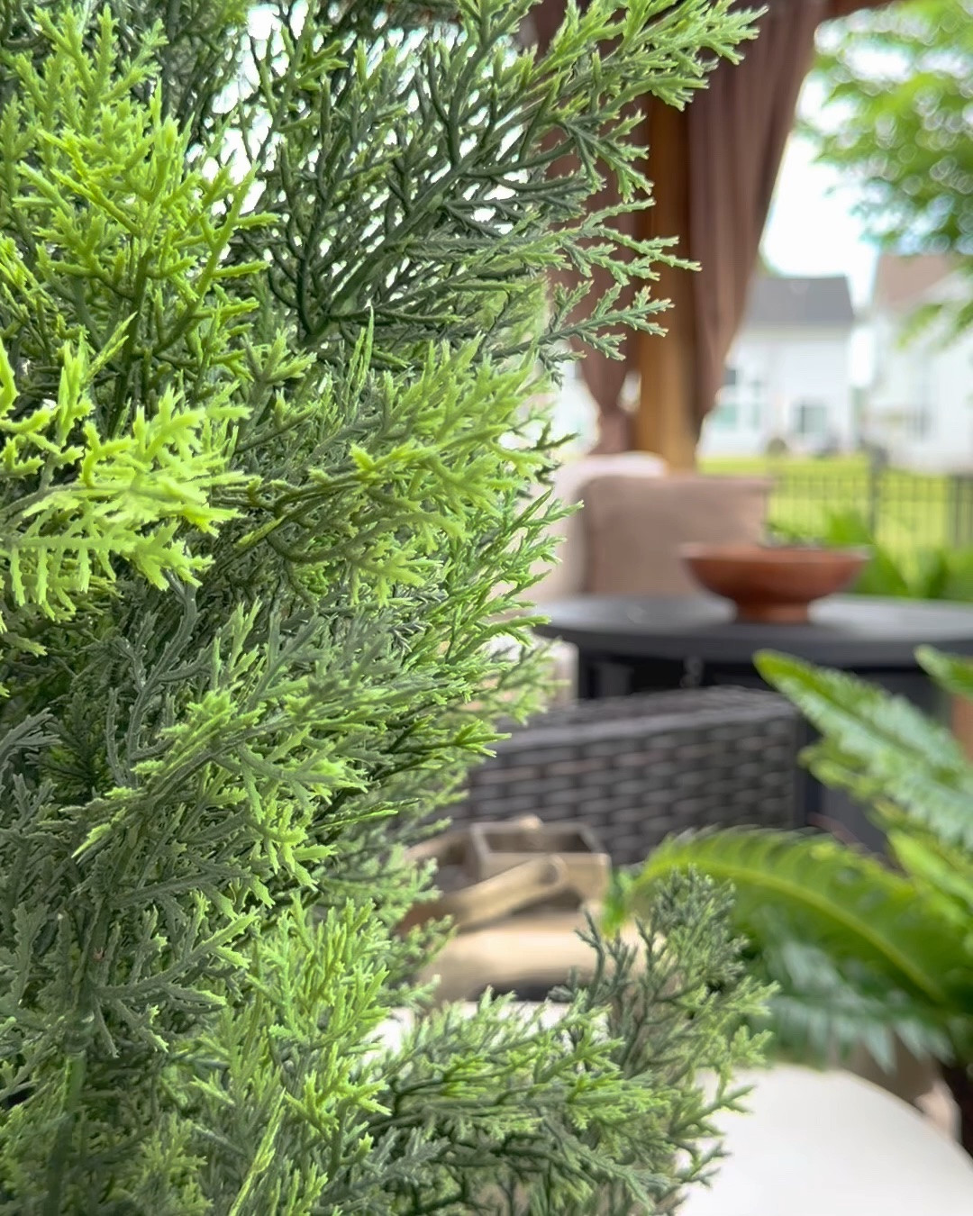 These faux cedar trees & Boston ferns have made our patio space look so luscious & feel so peaceful! No doubt this will be my favorite space this summer!

Summer Finds | Outdoor Finds | Patio Styling | Porch Styling | Faux Plants | Patio Furniture | Outdoor Planters

#LTKHome #LTKSeasonal