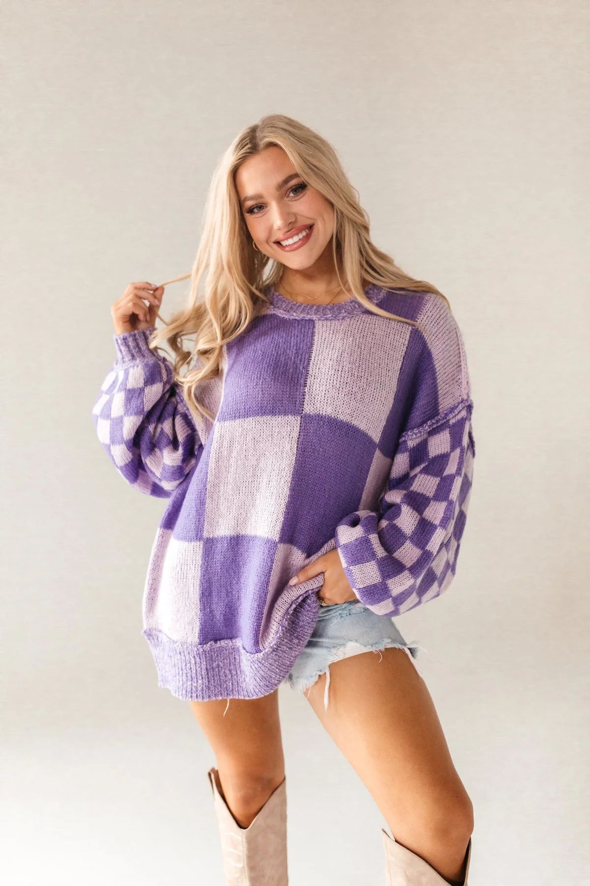 Angelina Purple Sweater | The Post