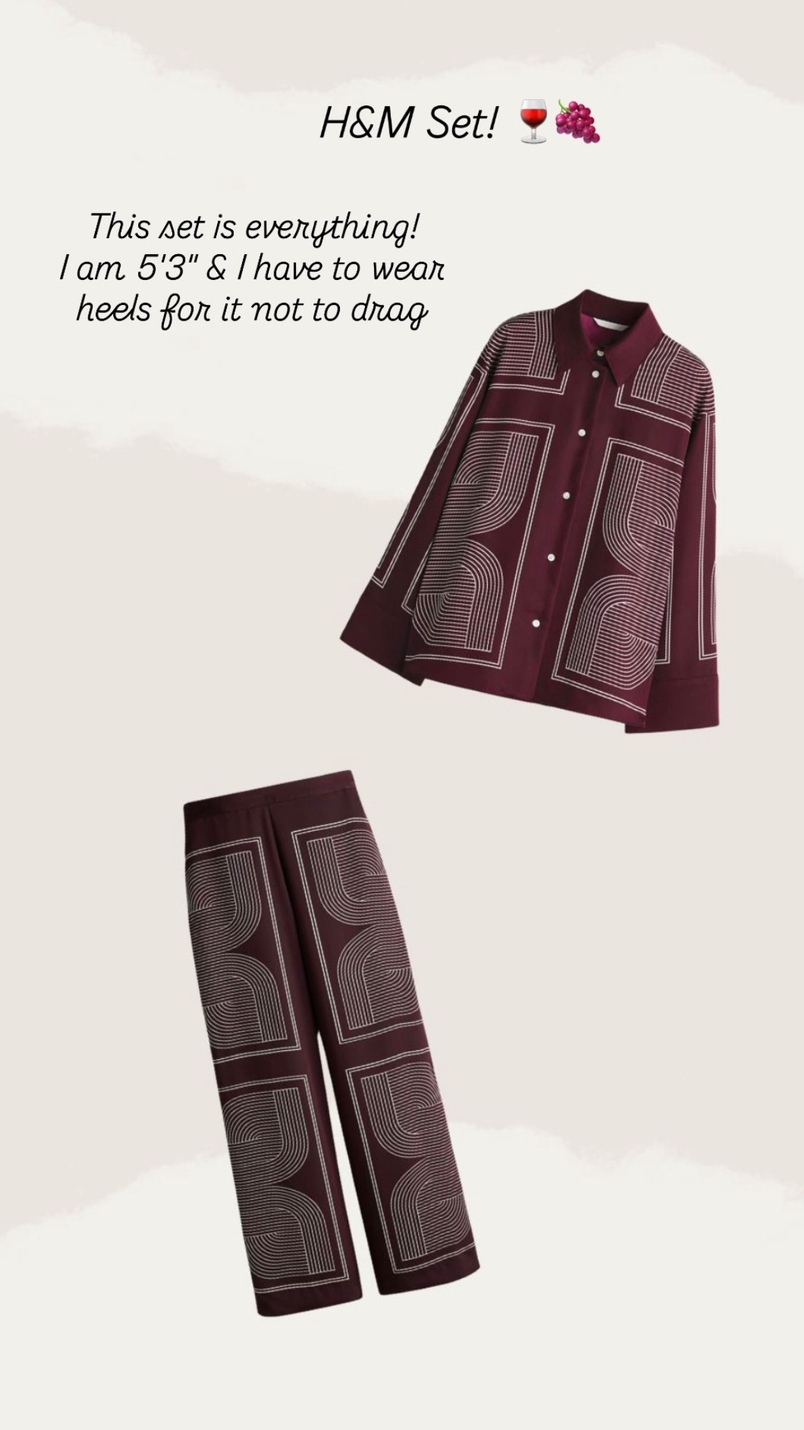 H&M Set 

#LTKCyberWeek #LTKSaleAlert #LTKFindsUnder50