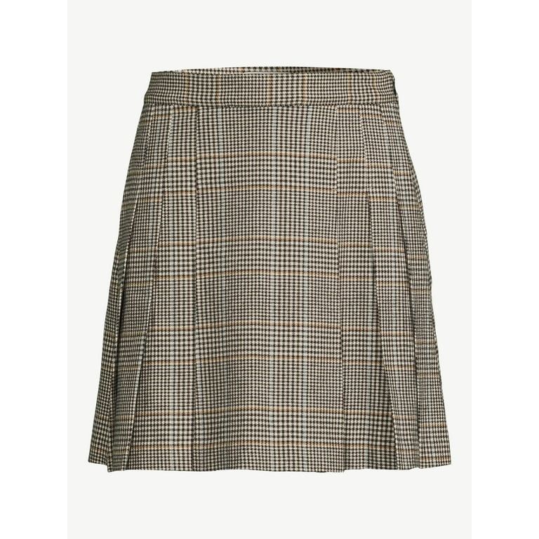 Free Assembly Women's Pleated Mini Skirt, Sizes 0-18 - Walmart.com | Walmart (US)