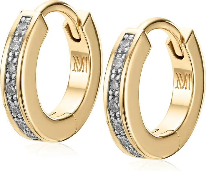 Fiji Skinny Diamond Huggie Hoop Earrings | Nordstrom