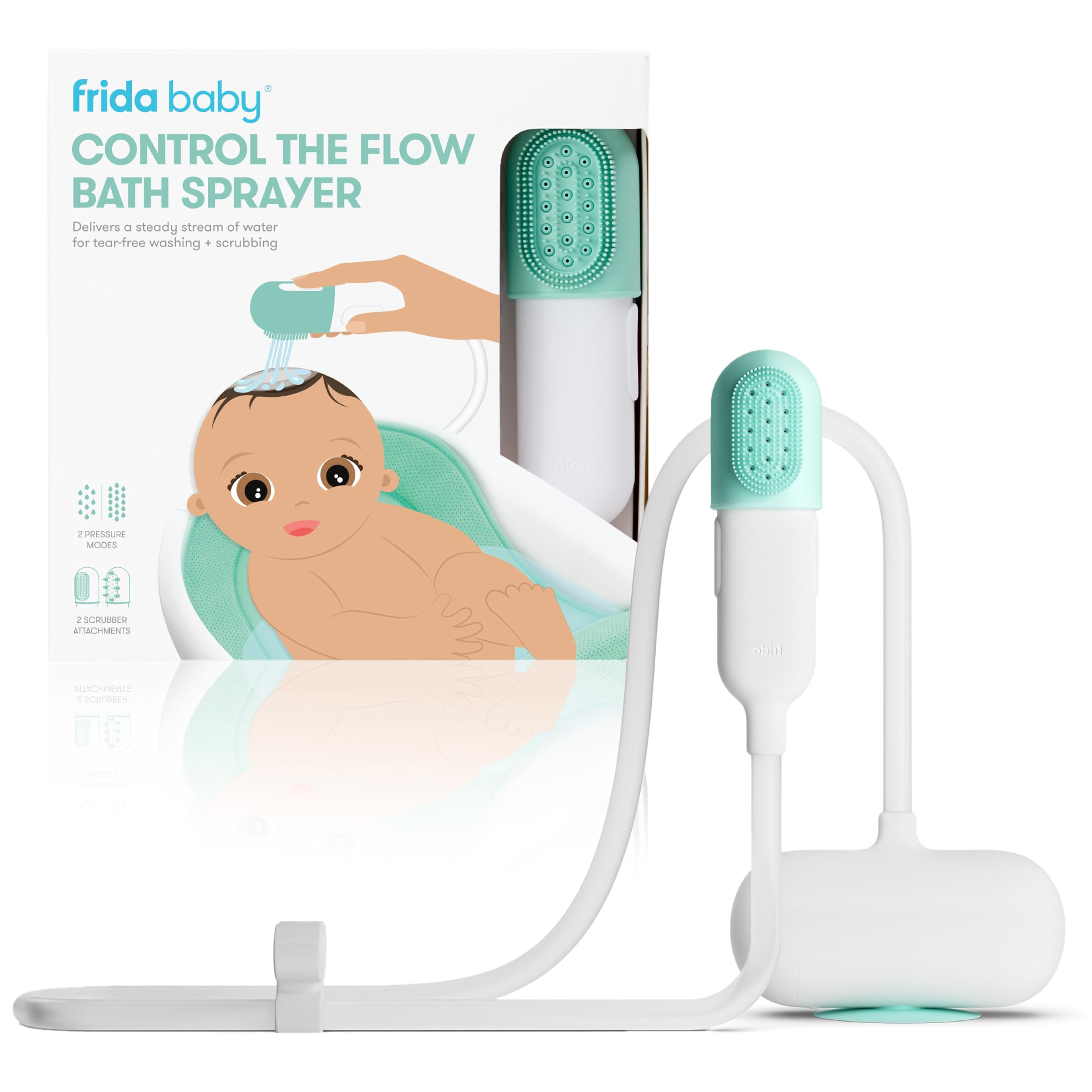 Frida Baby Control The Flow Bathtub Sprayer Attachment for Baby Bathtub, Baby Bath Shower Head wi... | Amazon (US)