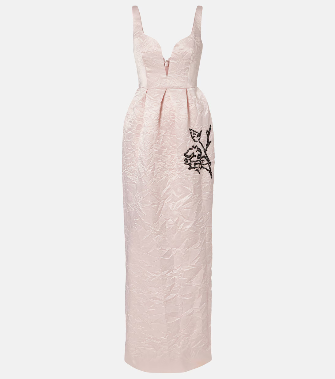 Embroidered satin gown | Mytheresa (US/CA)
