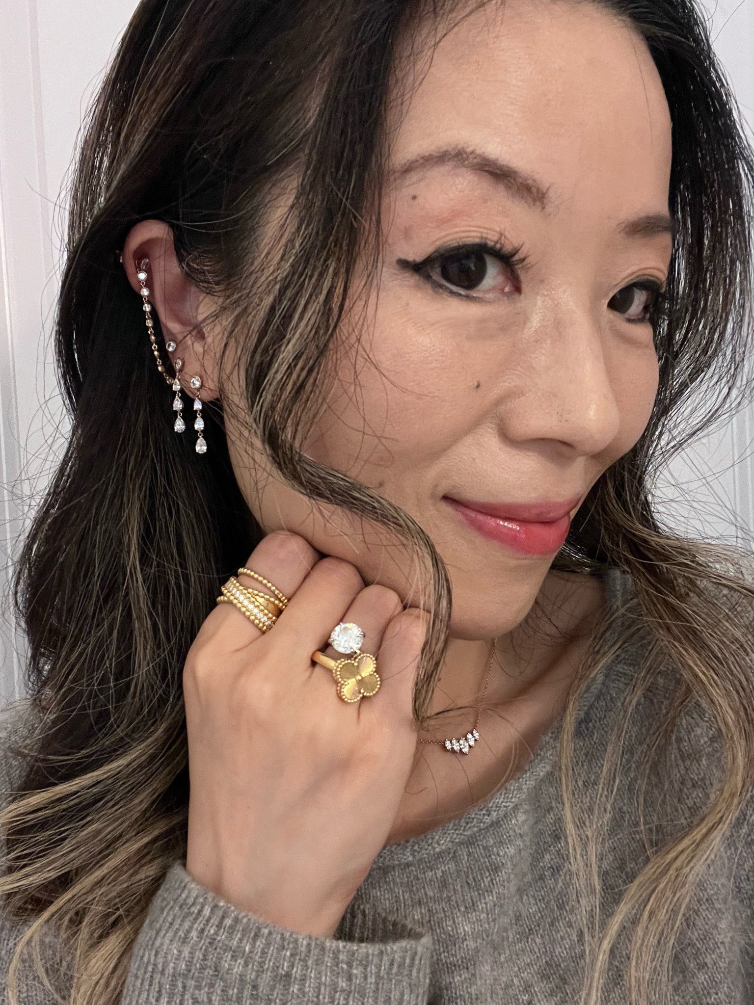 Ring stack luxury fine jewelry 

#LTKmomlife #LTKOver40 #LTKWedding